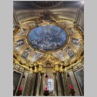 Paris, Saint-Sulpice, photo Erlisitz, Wikipedia, Vue de la coupole après la restauration achevée en 2024.jpg
